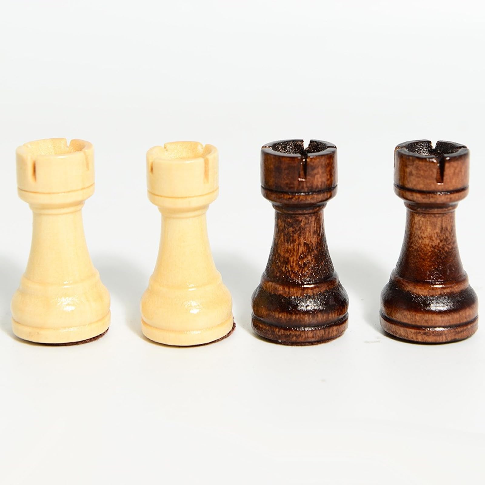 32 Stück Schachfiguren aus Holz mit Aufbewahrungstasche, Internationale Schachfiguren, Turnierfiguren, handgeschnitzte aus Holz, tragbare handgeschnitzte Figur