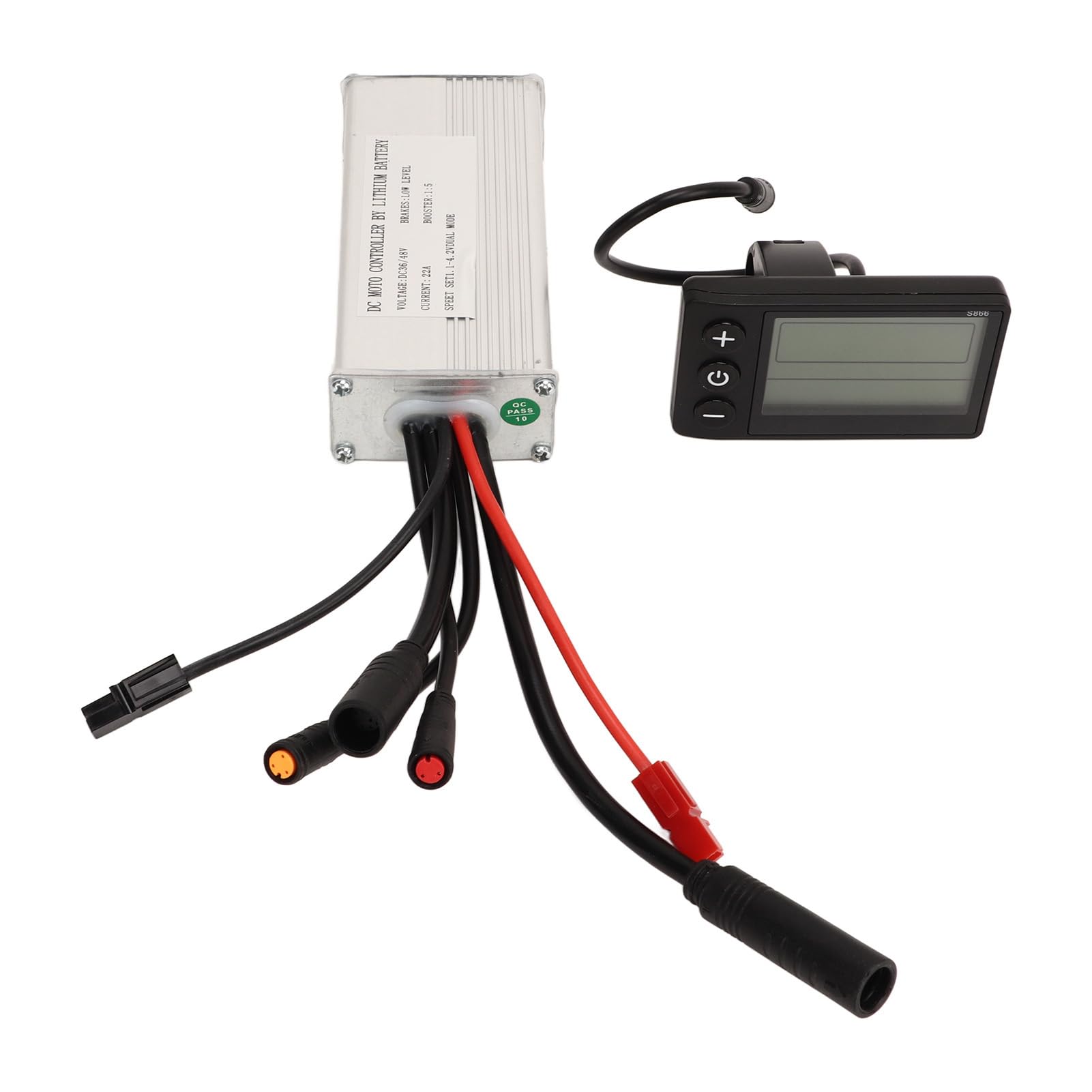 Generic Zestaw Wodoodpornego Wyświetlacza Sterownika Silnika Elektrycznego 22A do Samodzielnego Montażu Rowerów Elektrycznych i Skuterów Metal ABS