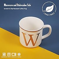 Vista 5 de Taza de cerámica, con inicial