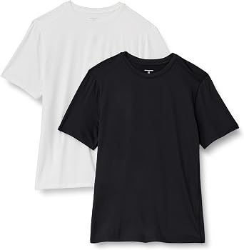 Amazon Essentials Men's Active Quick-Dry Moisture-Wicking Tech-Stretch Lightweight Short-Sleeve T-Shirt