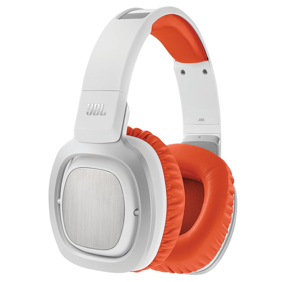 JBL J88i Premium Over-Ear Headphones with JBL Drivers, Rotatable Ear-Cups and Microphone - Orange
