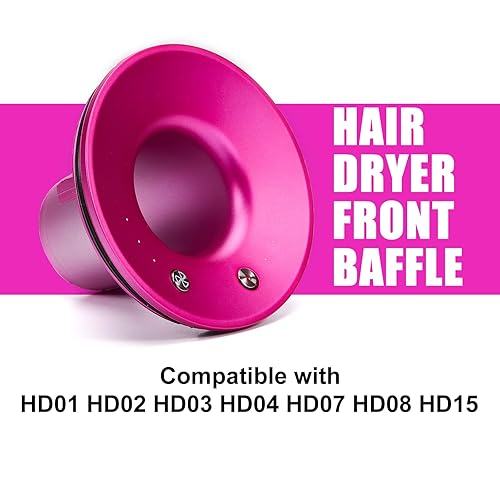 Miniatura 2 de Dyson Supersonic HD01 HD02 HD03 HD07 HD08, accesorio para secador de pelo, piezas de repuesto para secador de pelo con anillo de sellado (rojo rosa)