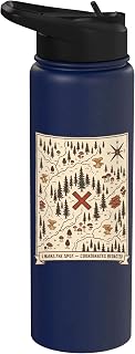 Mushroom Forager Secret Spot Mycology Hunter Stainless Steel Insulated Water Bottle