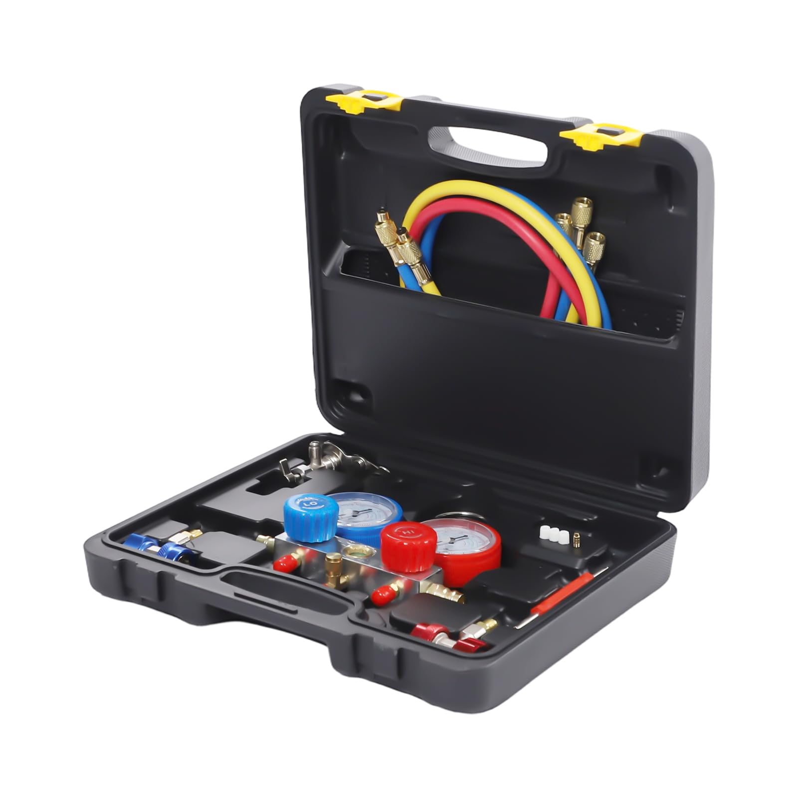 Set di attrezzi per aria condizionata, refrigerante R134A, R410A, manifold, strumenti diagnostici AC, condizionatori d'aria