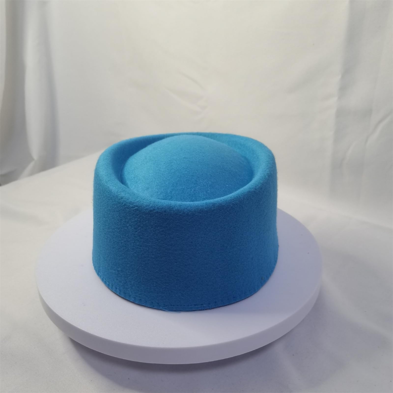 Greabuy Sombrero de pastillero para mujer, estilo informal, estilo occidental, fedoras