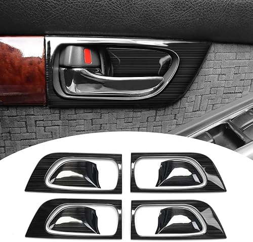 Panel de manija de puerta de acero inoxidable para Toyota Land Cruiser Prado 120 2003-2009 2008 2007 2006 2005 2004 LC120 Accesorios de decoración