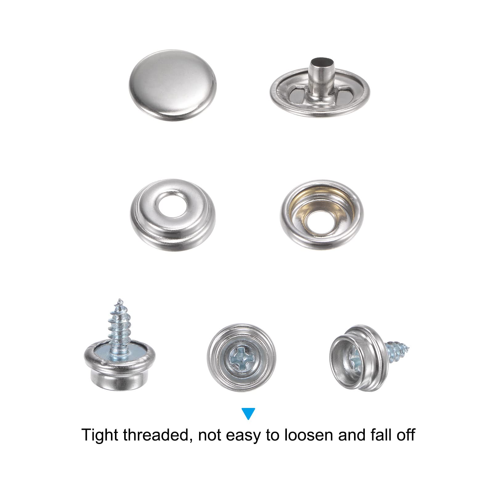 Honseadek Kit Di Fissaggio A Scatto Marino Da 30 Pezzi In - Foto 4