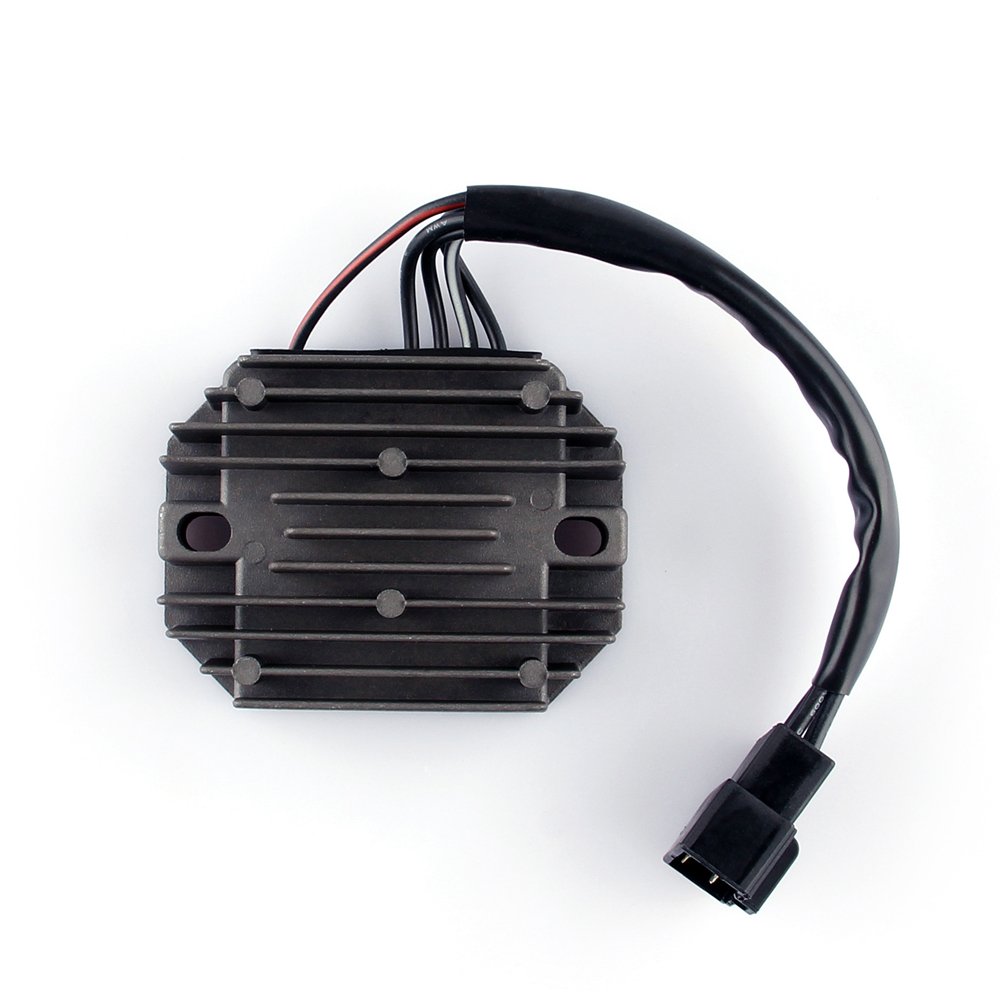 Topteng 12 V regolatore di Tensione raddrizzatore 4 Fili per Suzuki AN400 (Burgman 400/Skywave 400) 1999-2002, AN250 (Burgman 250/Skywave 250) 1998-2002