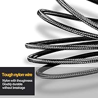 Vista 4 de Puxnoin Cable de carga múltiple, paquete de 2 cables de carga múltiple universal 3 en 1, cable USB múltiple de carga rápida con tipo C, conectores