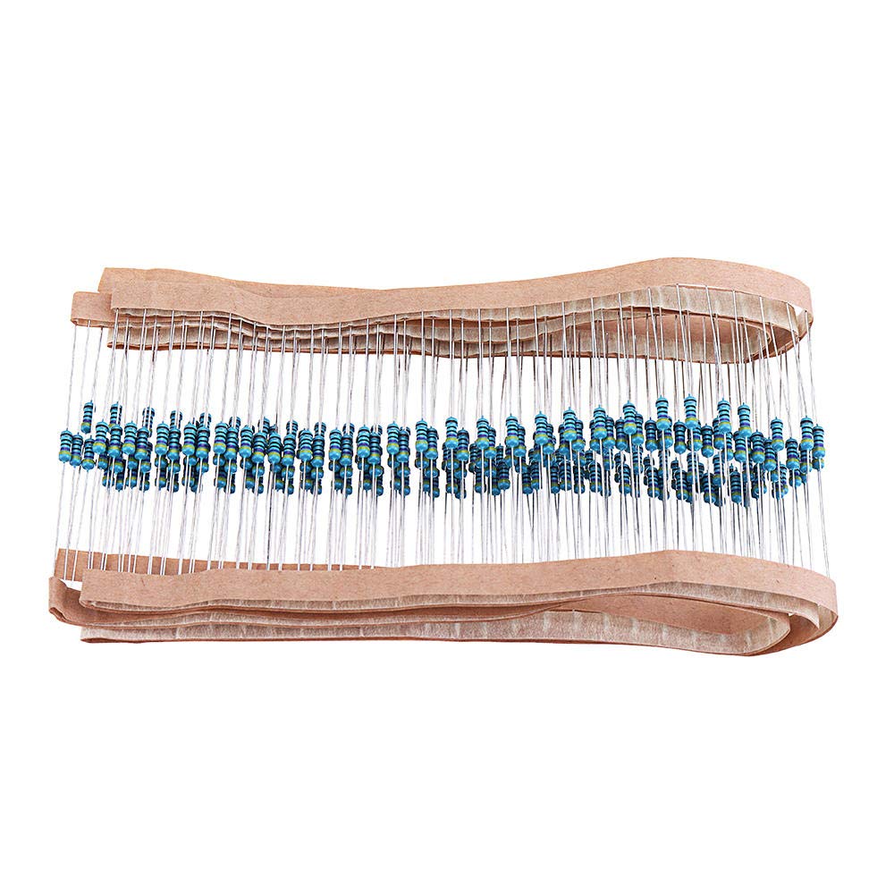 Durable 1/4W 470 ohm Resistor +/- 1% ROHS1/4w 470R ohm Metal Film Resistors / 0.25W Watt Color Ring Resistance Carbon Film 1000pcs Easy to assemble