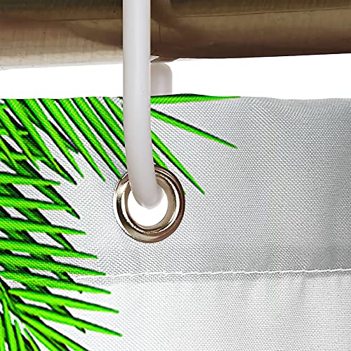 Rideau de douche imperméable avec crochets pour baignoire familiale - 3