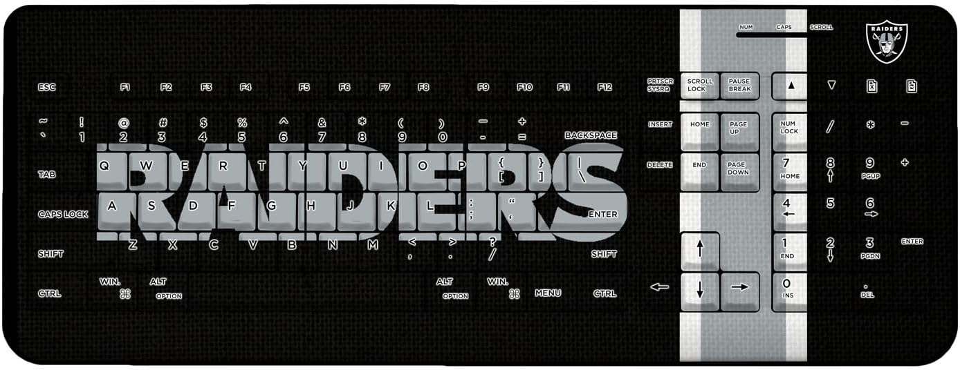 Carolina Panthers Stripe Wireless Keyboard