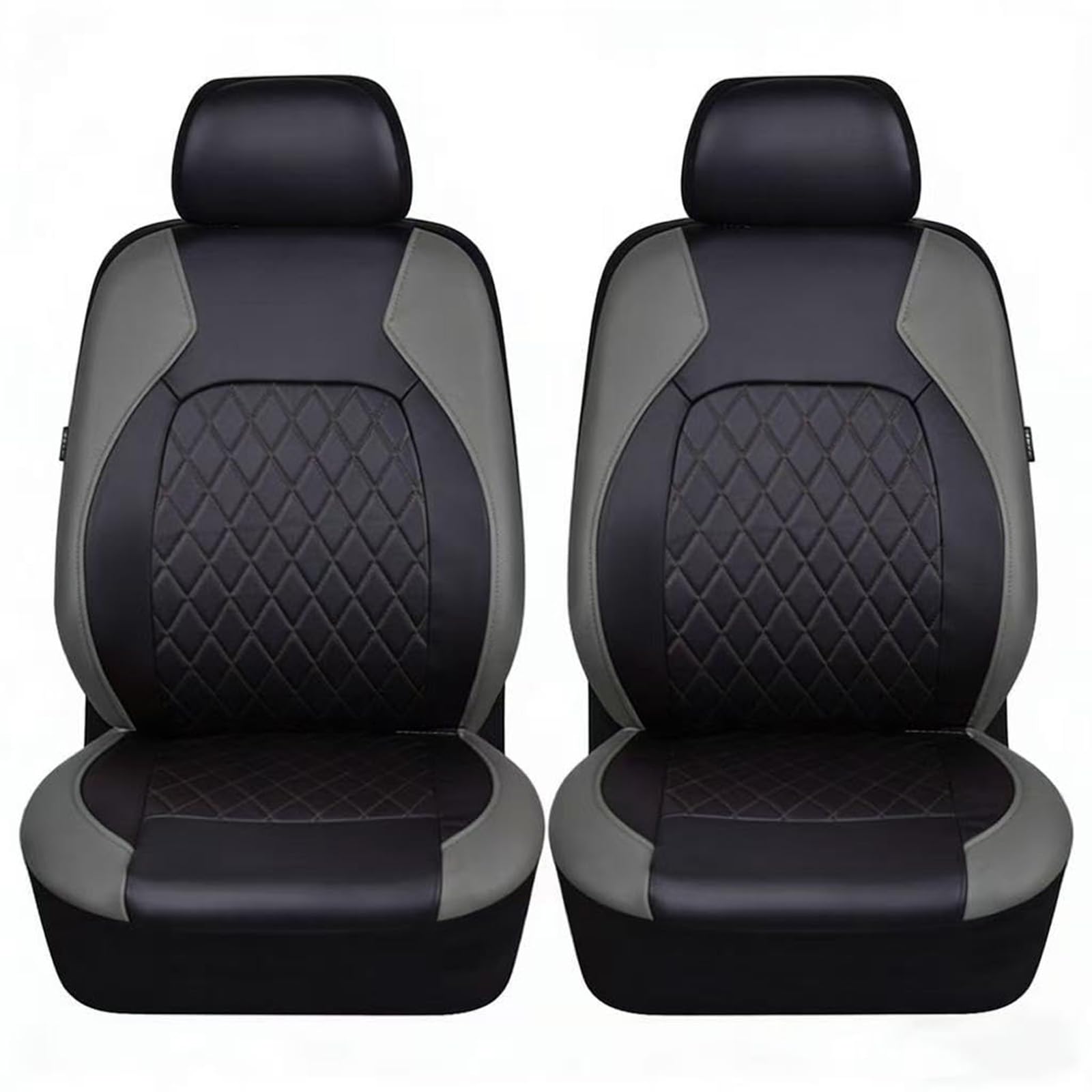 XCVFSRW Car Seat Covers Front, for Toyota Auris E150 E180 Faux Leather Protectors Airbag Compatible Quilted Breathable Padded Interior Accessories,A