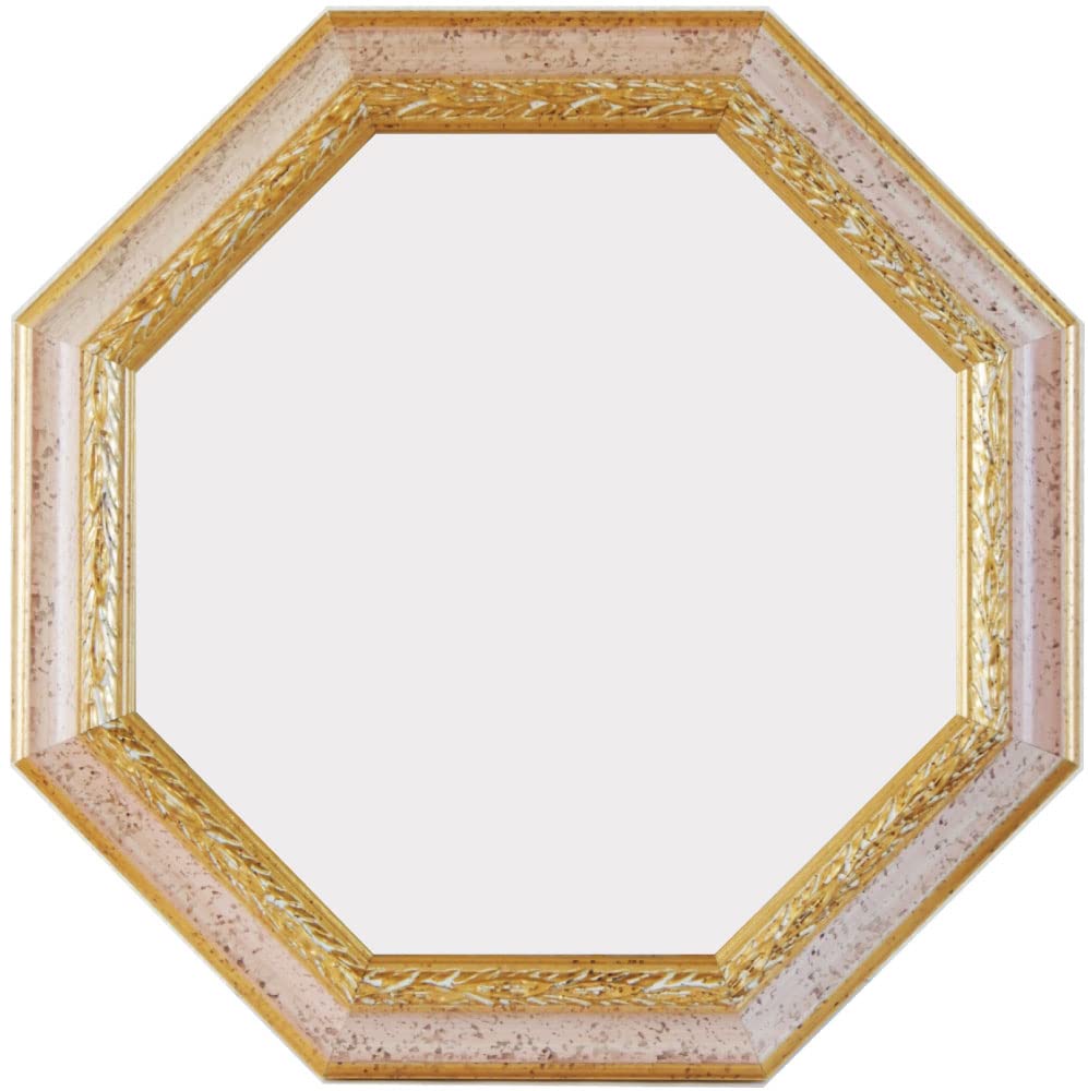 イタリア製金色装飾八角鏡