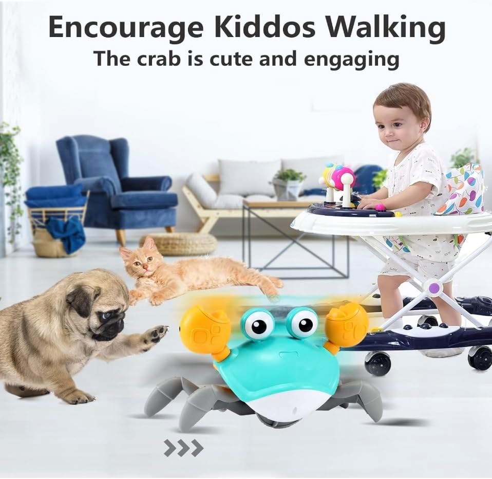 Miniatura 4 de Juguete para bebé de cangrejo gateante  Juguetes para bebés de 3 4 5 6 7 8 9 10 11 12 bebés niños 3-6 6-12 aprendizaje gateo 9-12 12-18 caminar niño