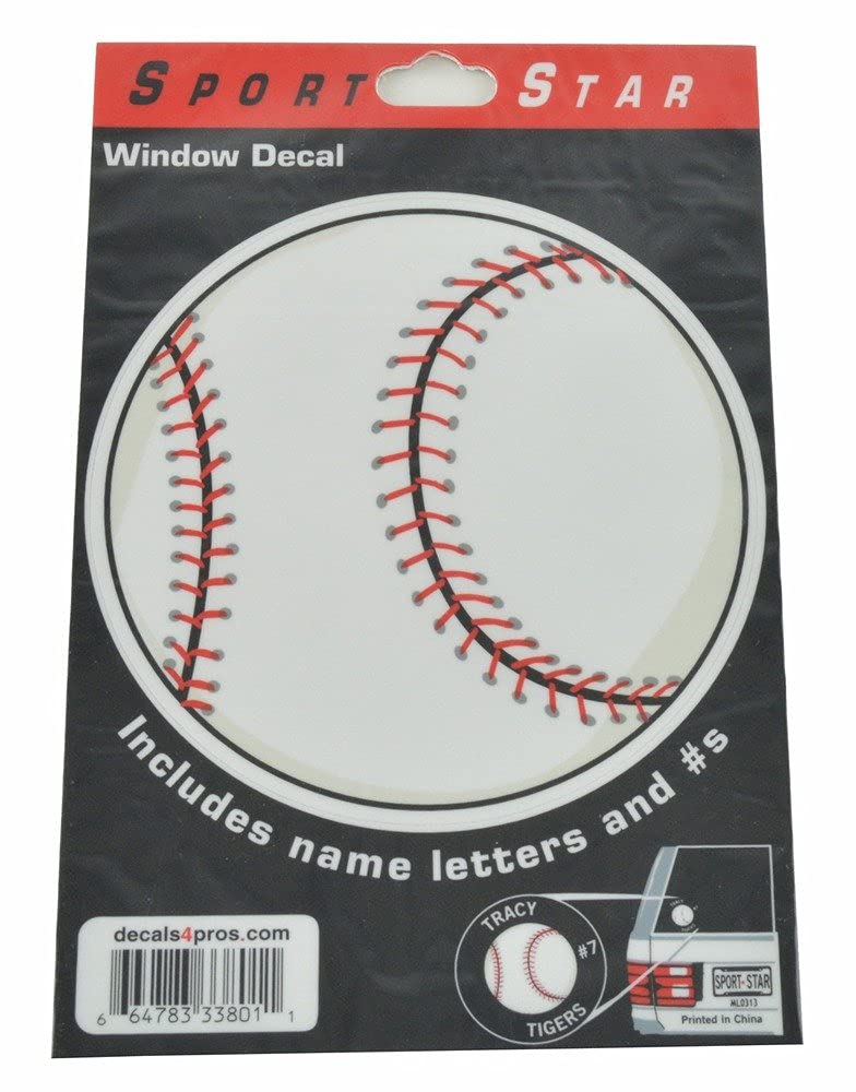 SportStar Sport Window Decals - Baseball