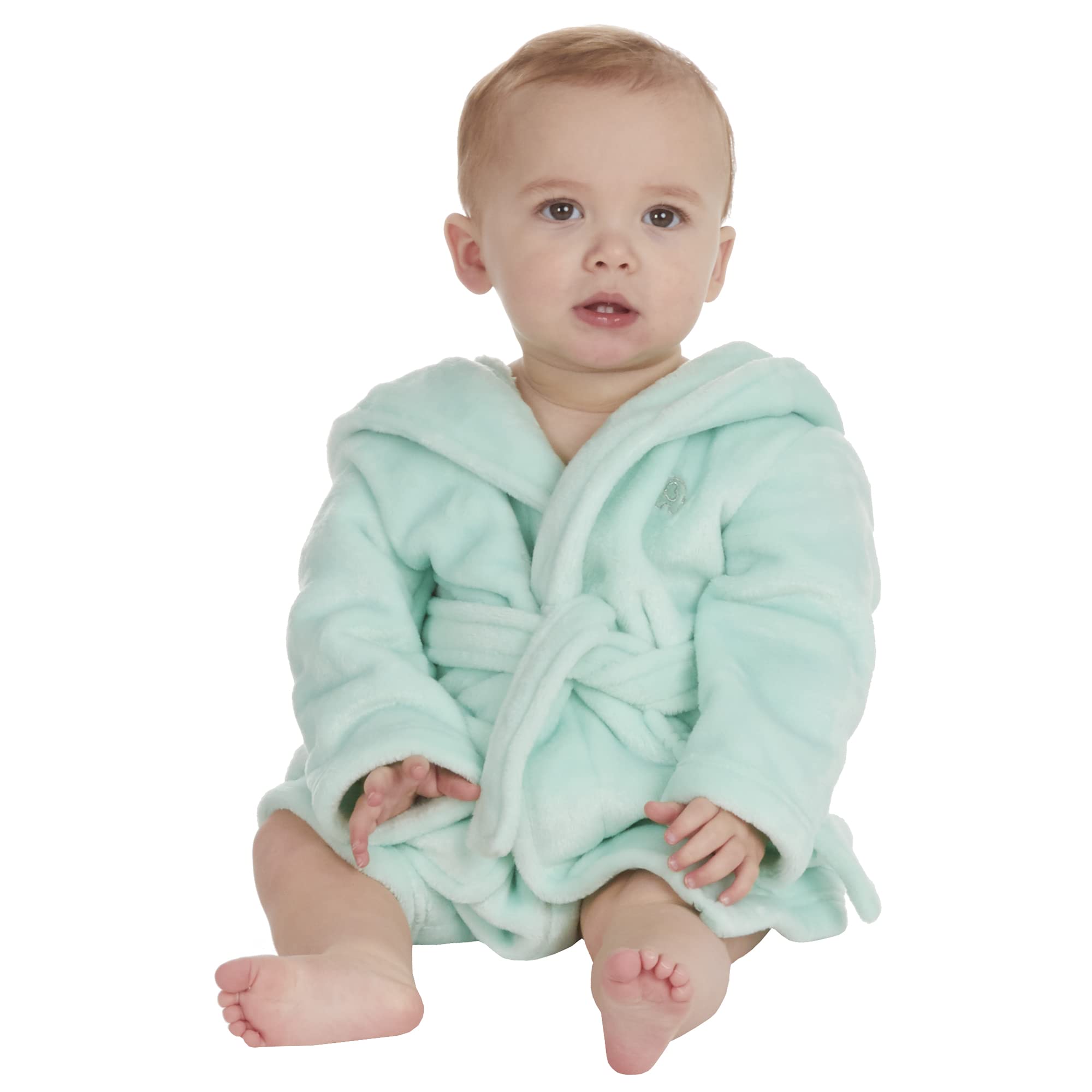 Undercover lingerie Baby Elephant Fleece Robe 18C715 Mint 18-24 Months