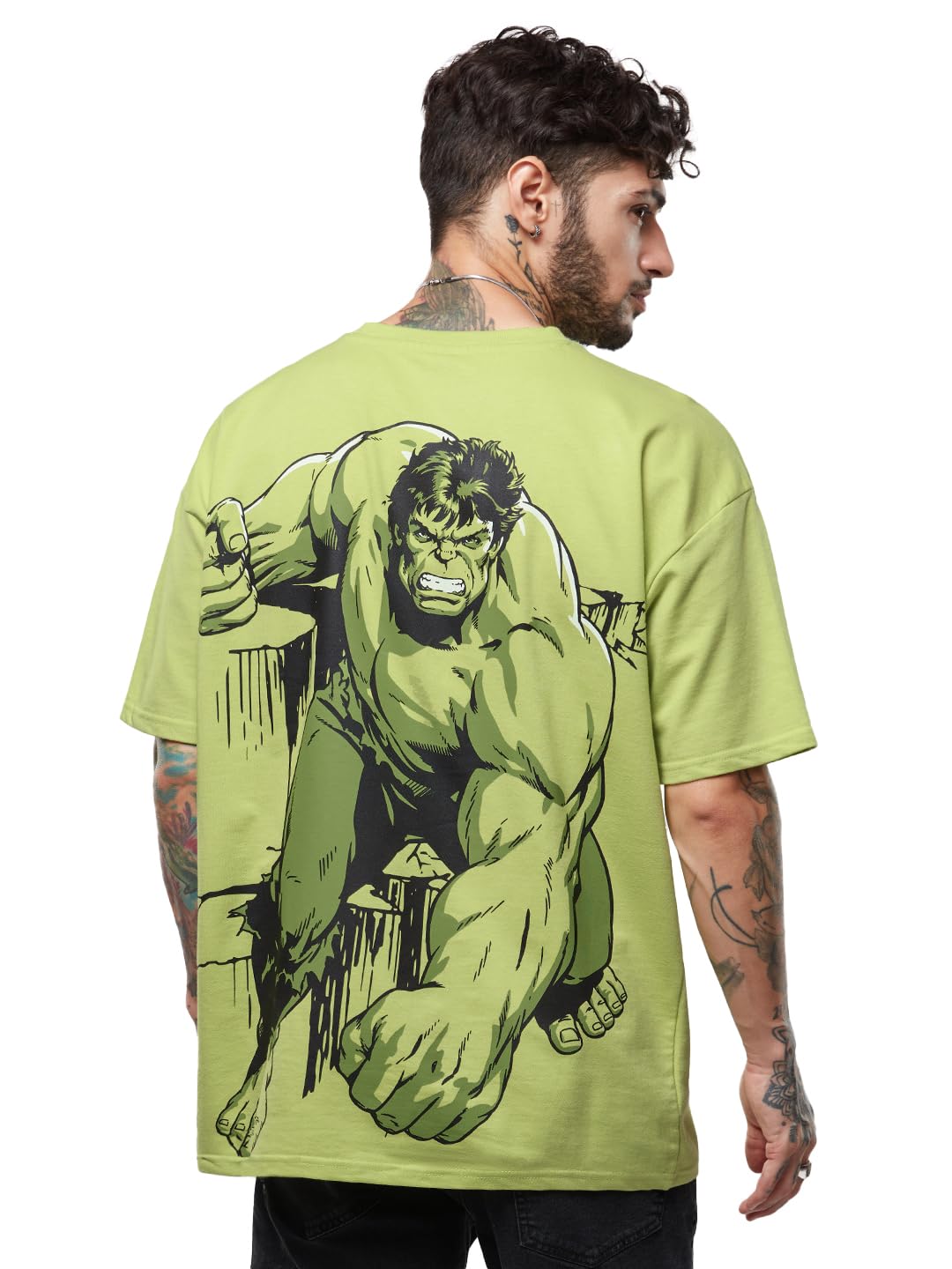 Men's Cotton Oversized Fit Official Hulk: The Incredible Oversized T-Shirts