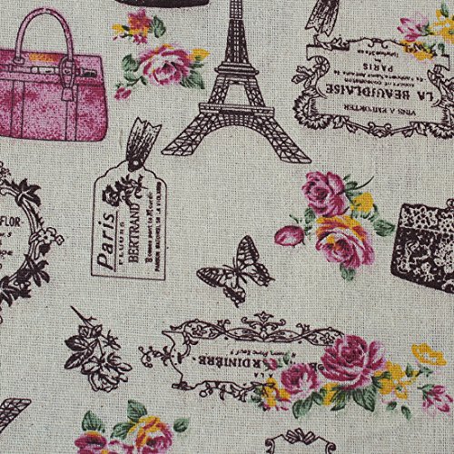 RainBabe Textile Tissu Coton Imprimé Patchwork DIY Fabric Sewing 98cmx48cm 1pc Cover