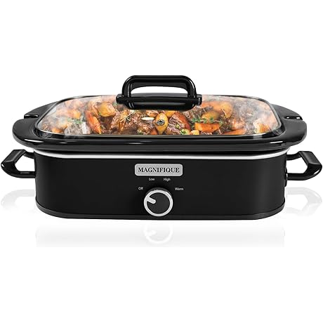 MAGNIFIQUE 4 Quart Casserole Crock Pot