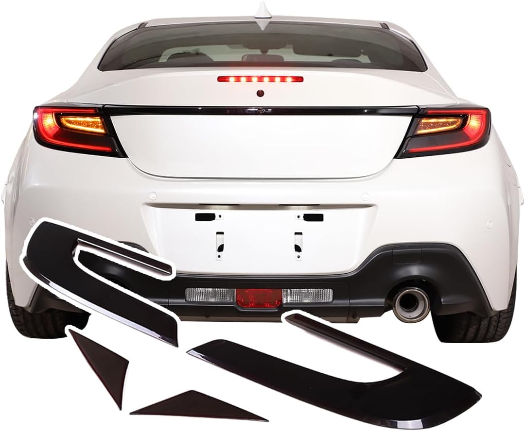 - Toyota 86/Subaru BRZ 2022-Present Only Rear Light Guard Decoration Rear Tail Lamp Cover Tail Light Cover Smoky Color Transparent Lens Protective Cover Light Decoration Sticker Easy Installation