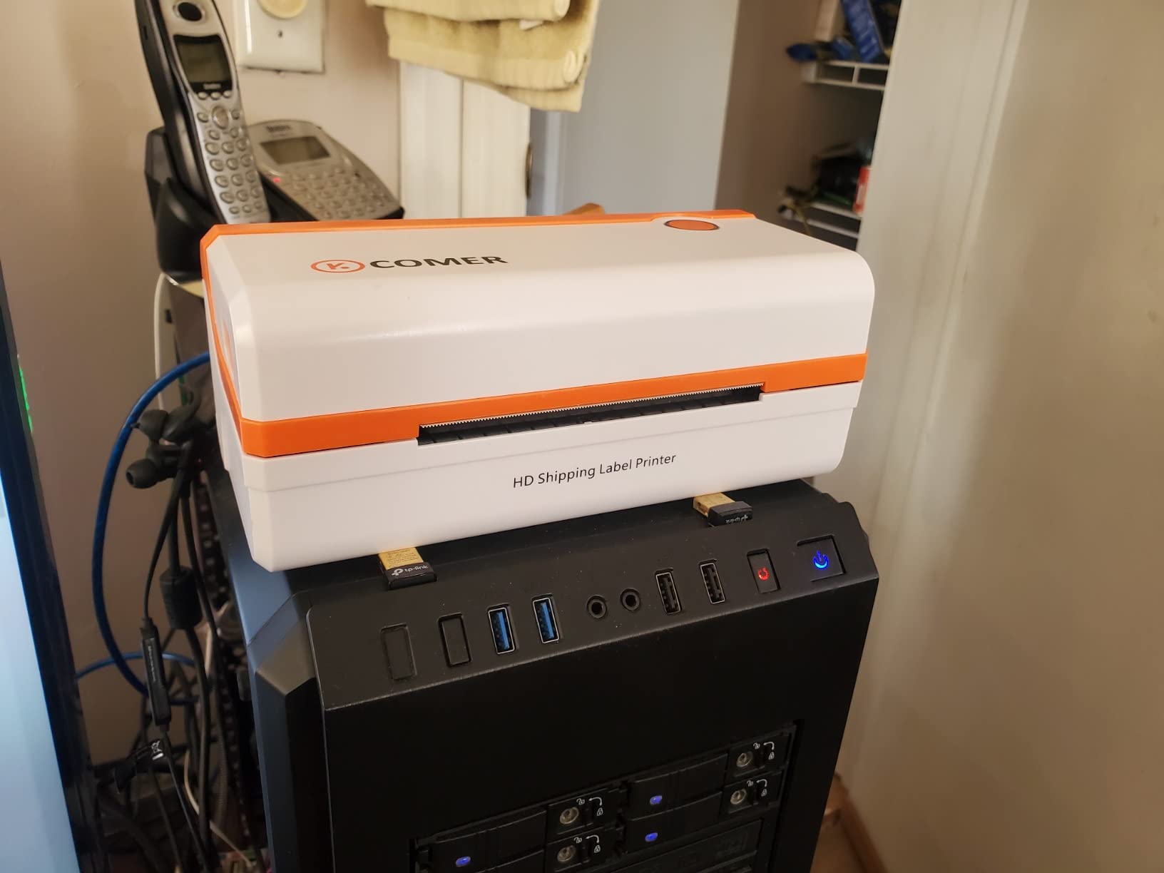$23/mo - Finance K COMER HD Thermal Shipping Label Printer 300DPI 150mm ...
