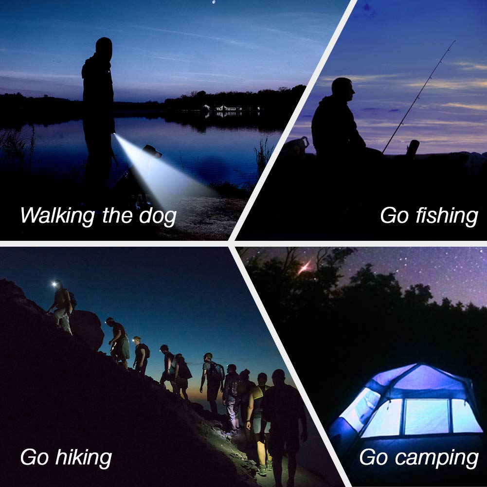 RovyVon A5 G4 Lampe torche clé en main 650 lumens 9 modes mini extérieur EDC rechargeable à haute luminosité multifonctionnelle, avec lampe de lecture et lumière rouge