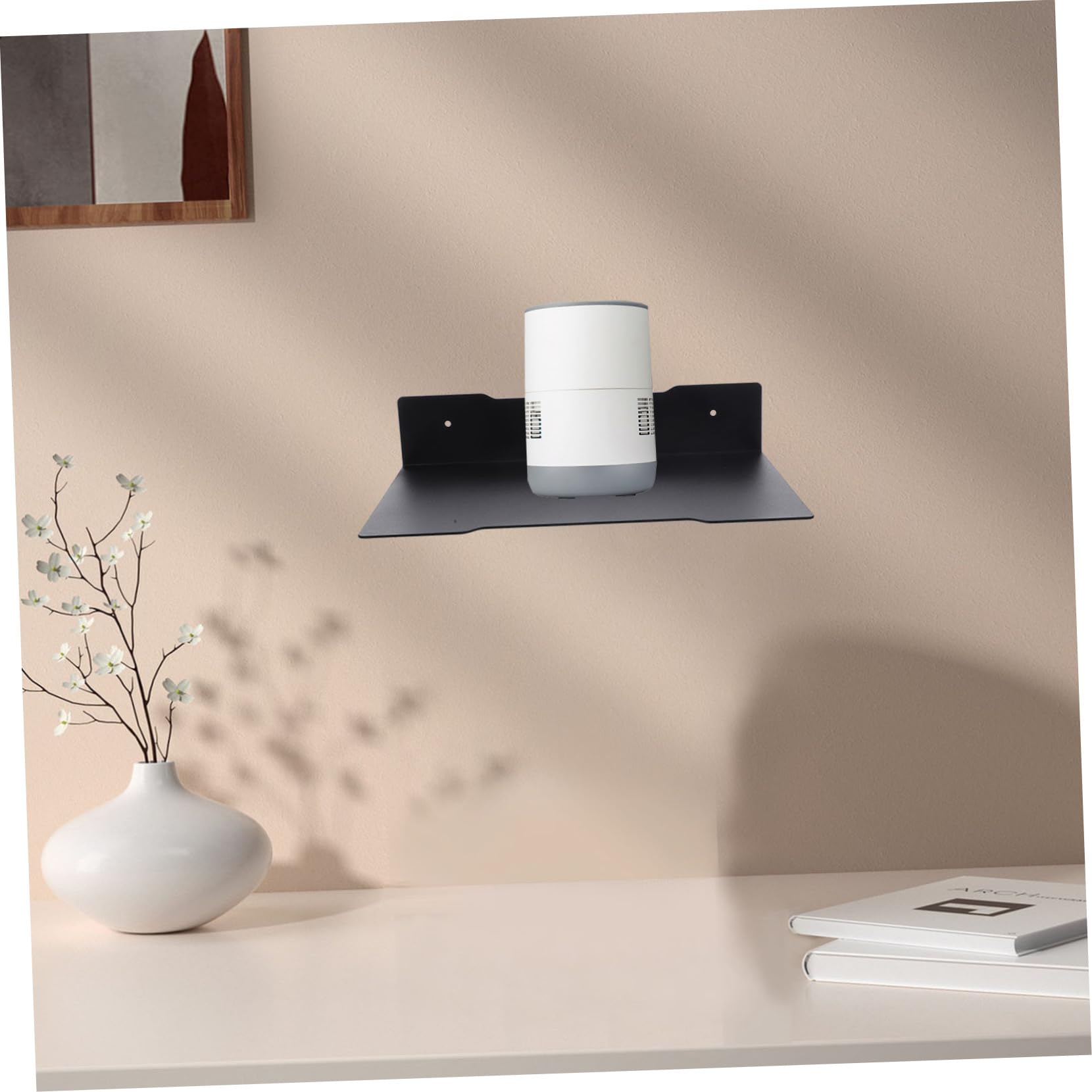 Angoily Supporto per Telecamera Montato a Parete, Staffa in Acciaio al Carbonio Nero, Robusta e Multiuso, Wall Holder per Casa e Sorveglianza