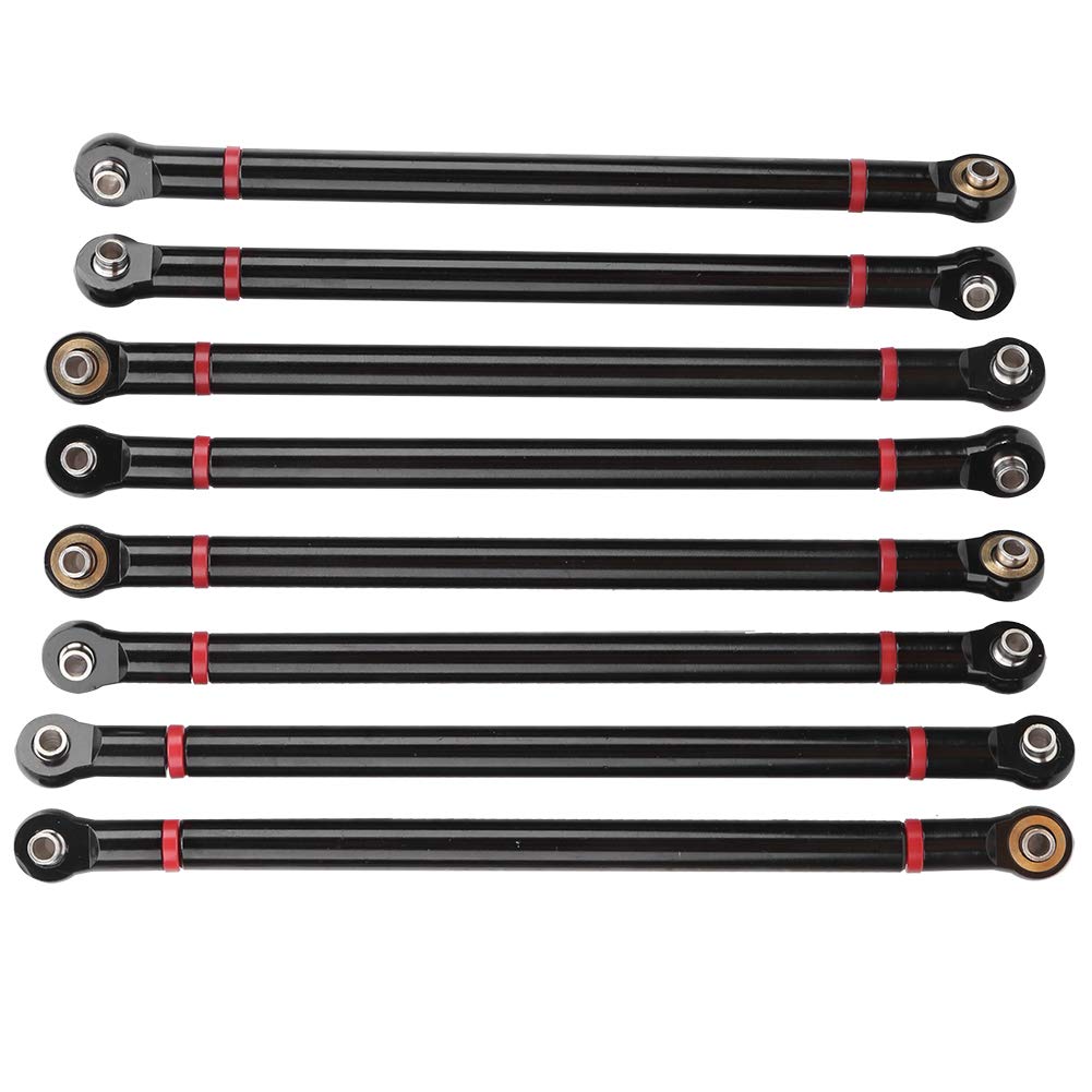 keyren Varilla de enlace de oruga, fácil de instalar y operar, simulación de alta tamaño pequeño y ligero 1/10, para Axial SCX10 313 mm distancia de eje (negro)