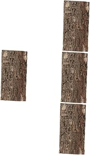 minkissy 4 Peças De Paisagismo Para Tanque De Peixes De Estimação Casca De Cortiça Gecko Decorações De Terrário Tartaruga Casca De Cortiça Planos Fundo De Casca De Réptil Fundo De