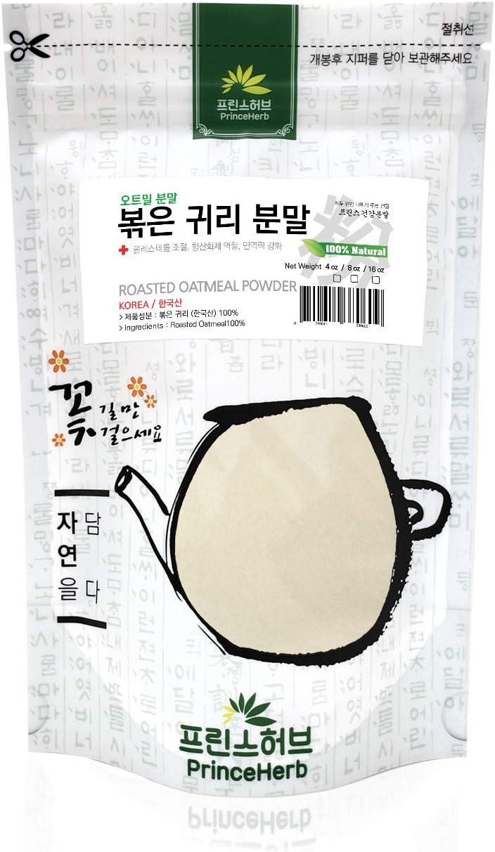 [Medicinal Korean Herbal Powder] 100% Natural Oatmeal Powder 볶은 귀리/오트밀 가루 (16oz)