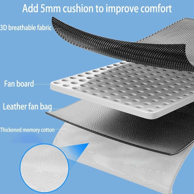 Coussin siège auto réfrigération marron avec 10 ventilateurs pour l'été