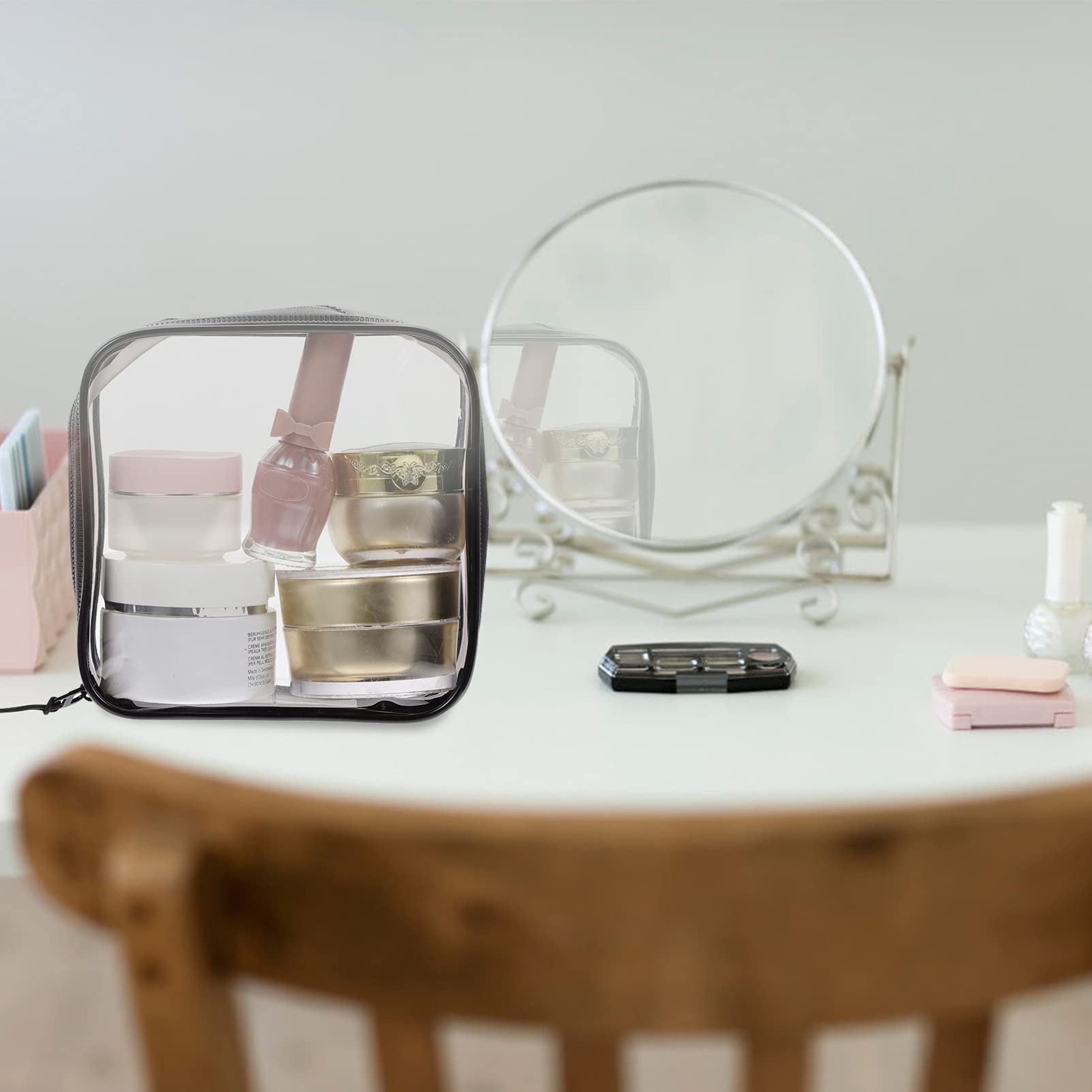 ifundom 8pezzi Borsa Cosmetica Con Cerniera Per Viaggio Organizzatore Pratico Per Personale e Cosmetici Protezione e Stoccaggio Sicuro