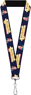 Warner Bros. Animation Lanyard, Steven Universe Sitting Pose and Title Logo Navy Blue, Elastic