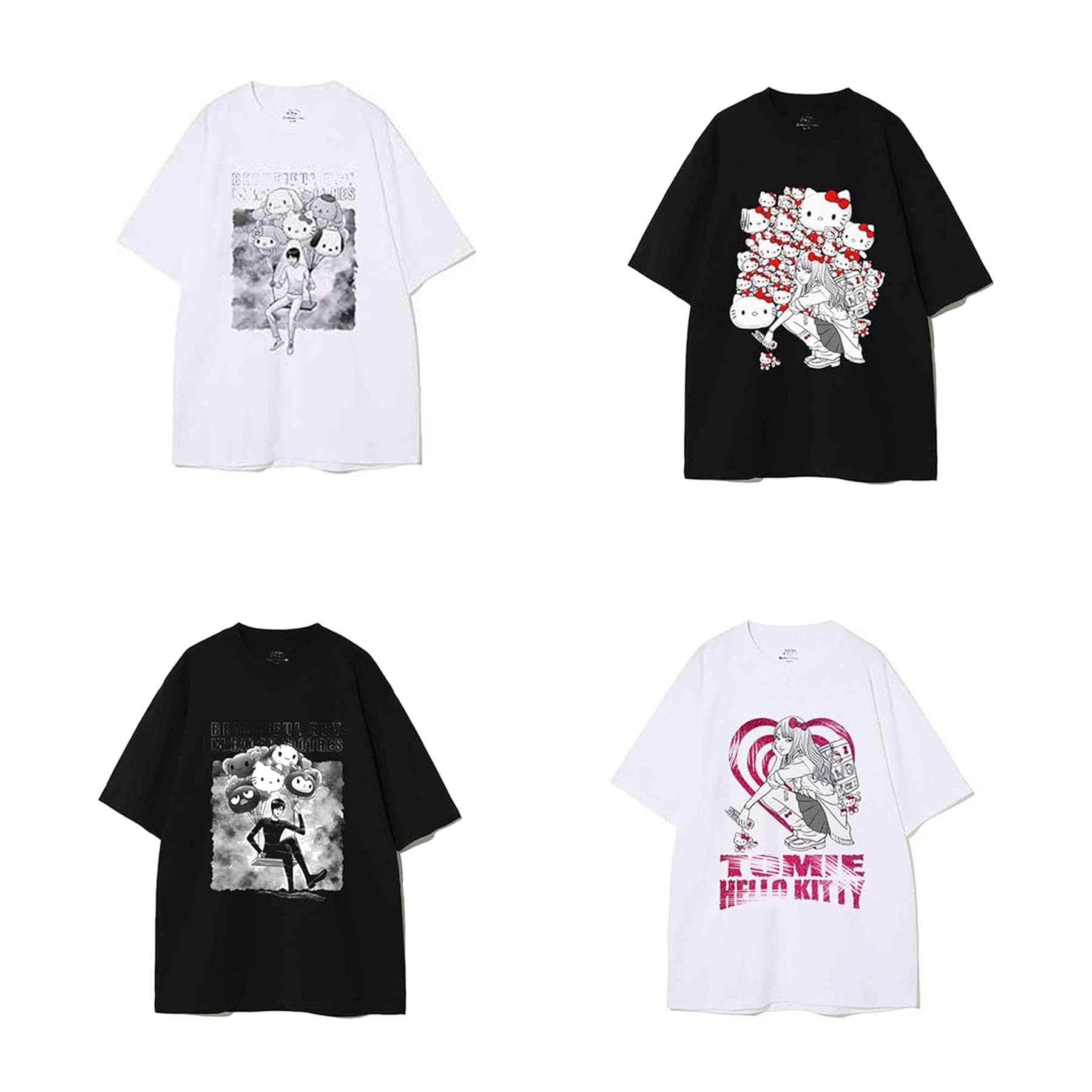 Junji Ito Tomie T-Shirt Cotton Crew Neck Short Sleeve Anime Horror Tee