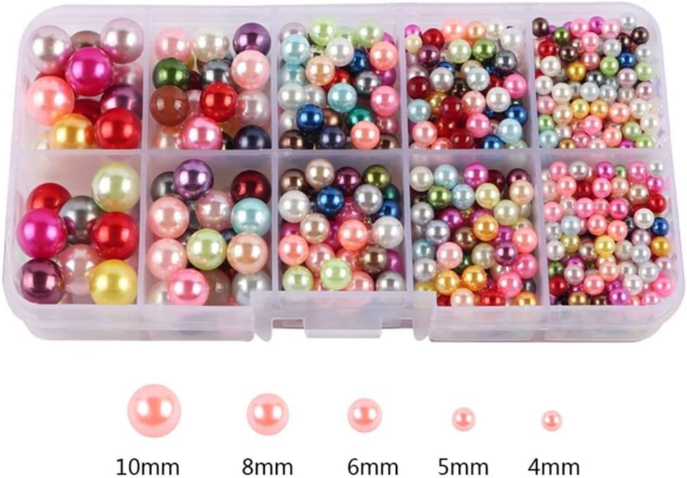 Jewelry Pearl Setting Machine Tools Beads Rivet Fixing Machine with 5 Size Imitation Pearl Beads for Clothes DIY Craft (Color : A, Size : One Size) (A One Size)
