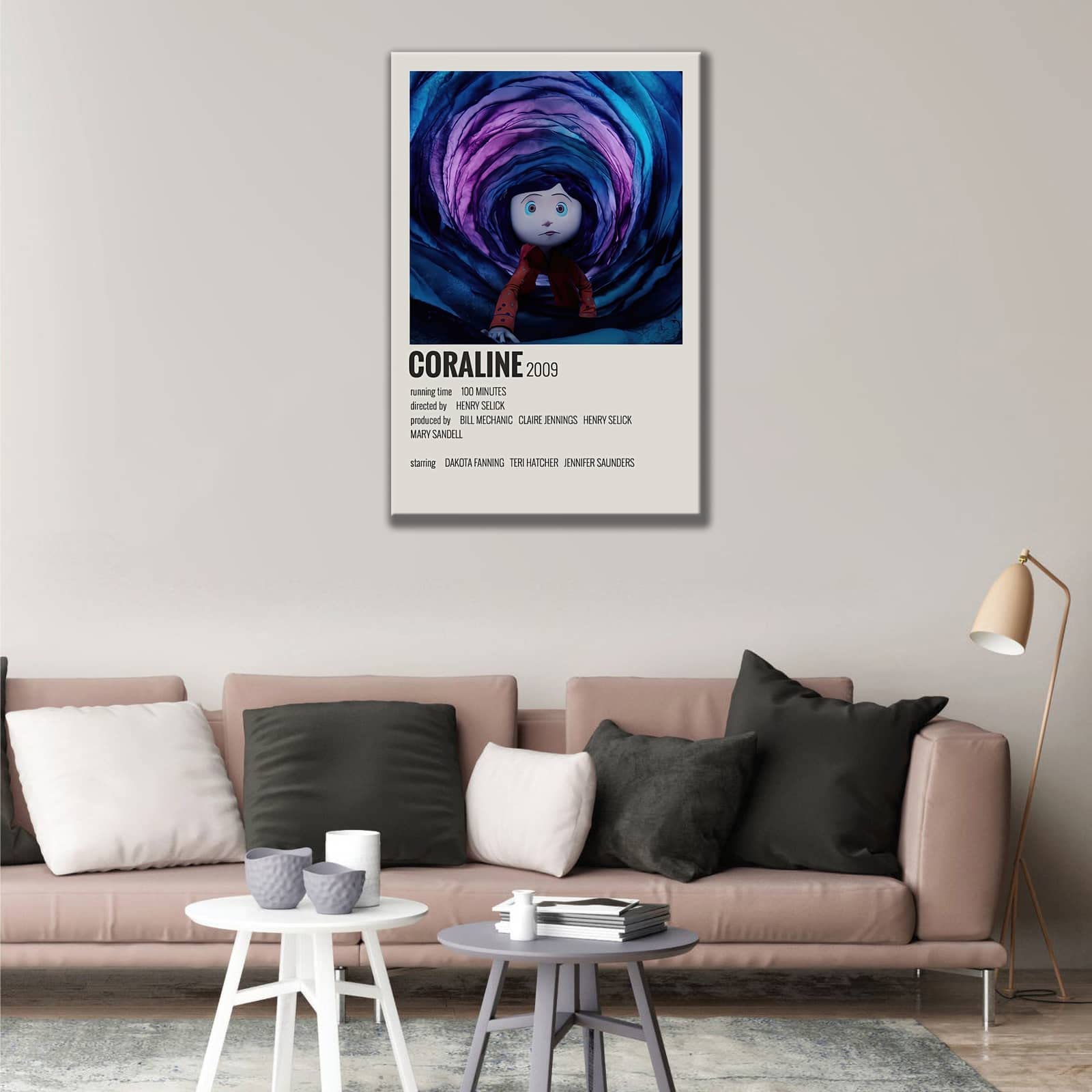 Coraline Cartoon Art Poster Decoratief Schilderij Canvas