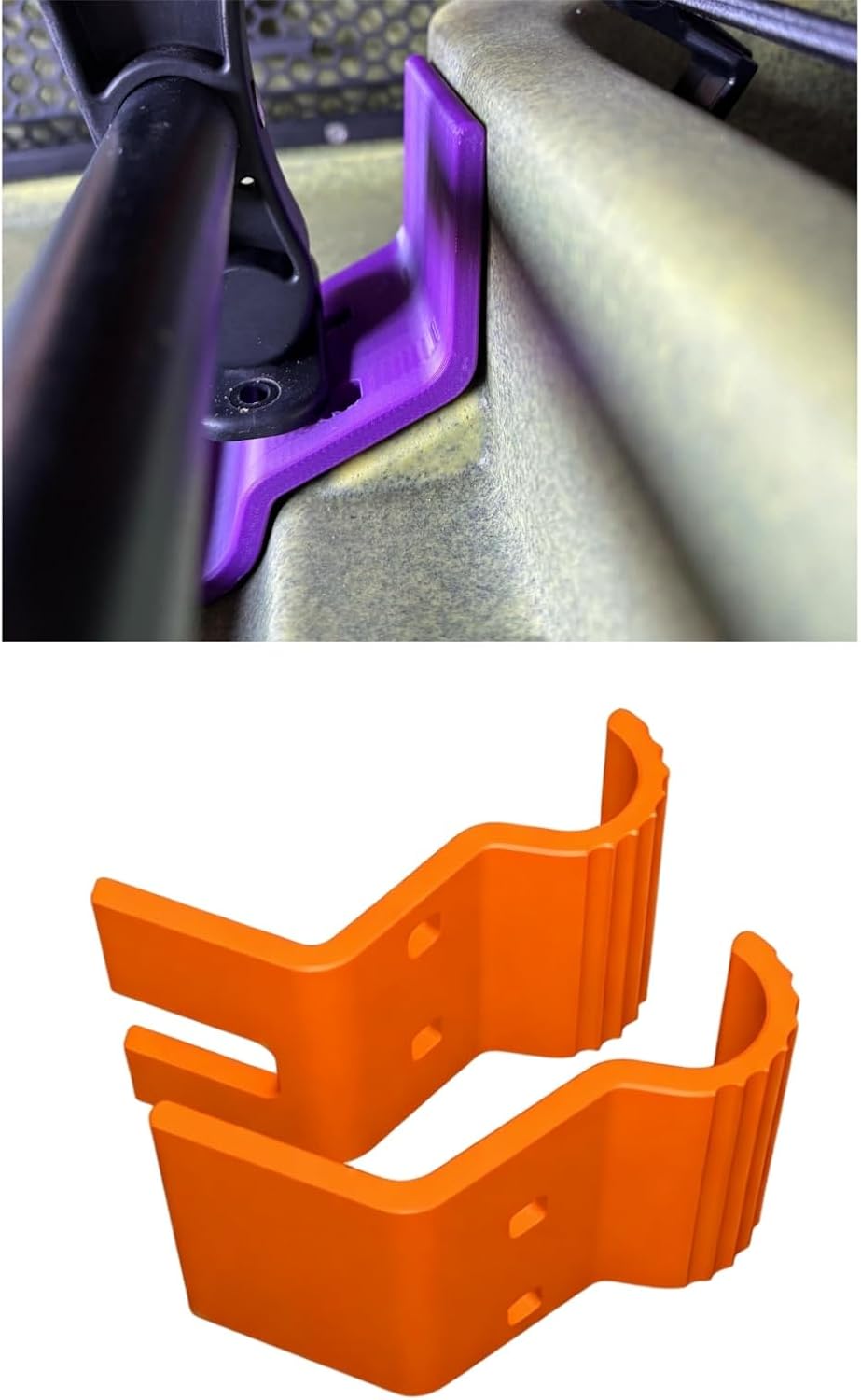 2 Pack Rear Vantage Seat Plates for Hobie Pro Angler PA12 - Replacement ABS Kayak Seat Support Brackets