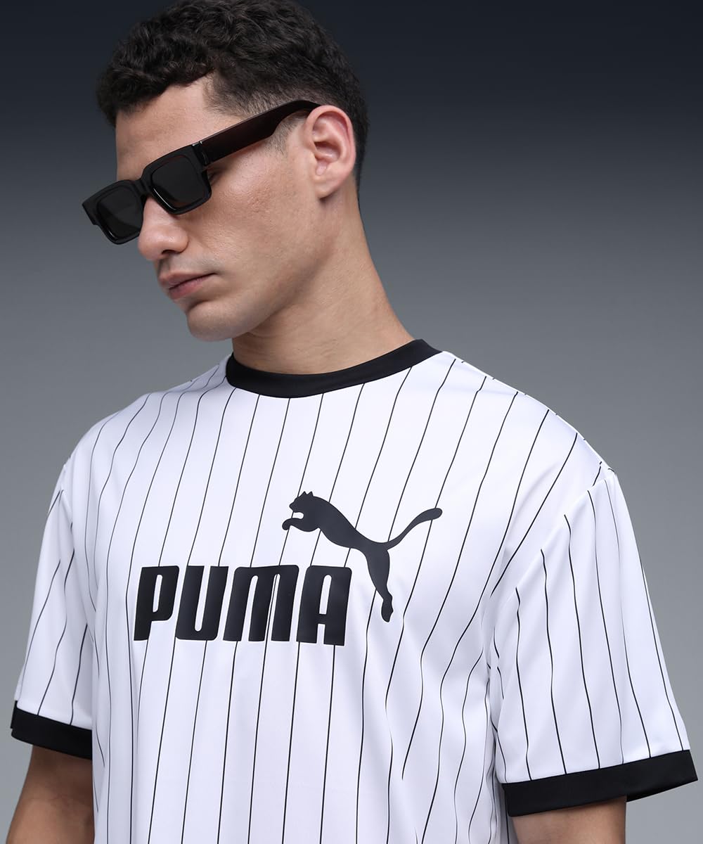 PUMA Ess Striped Jersey Maglie Uomo (Pacco da 1)