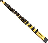 Vista 1 de ABN Riel de aluminio SAE para sujetar tomas de corriente, riel organizador de tomas de corriente y clips. Riel con clips para tomas de corriente