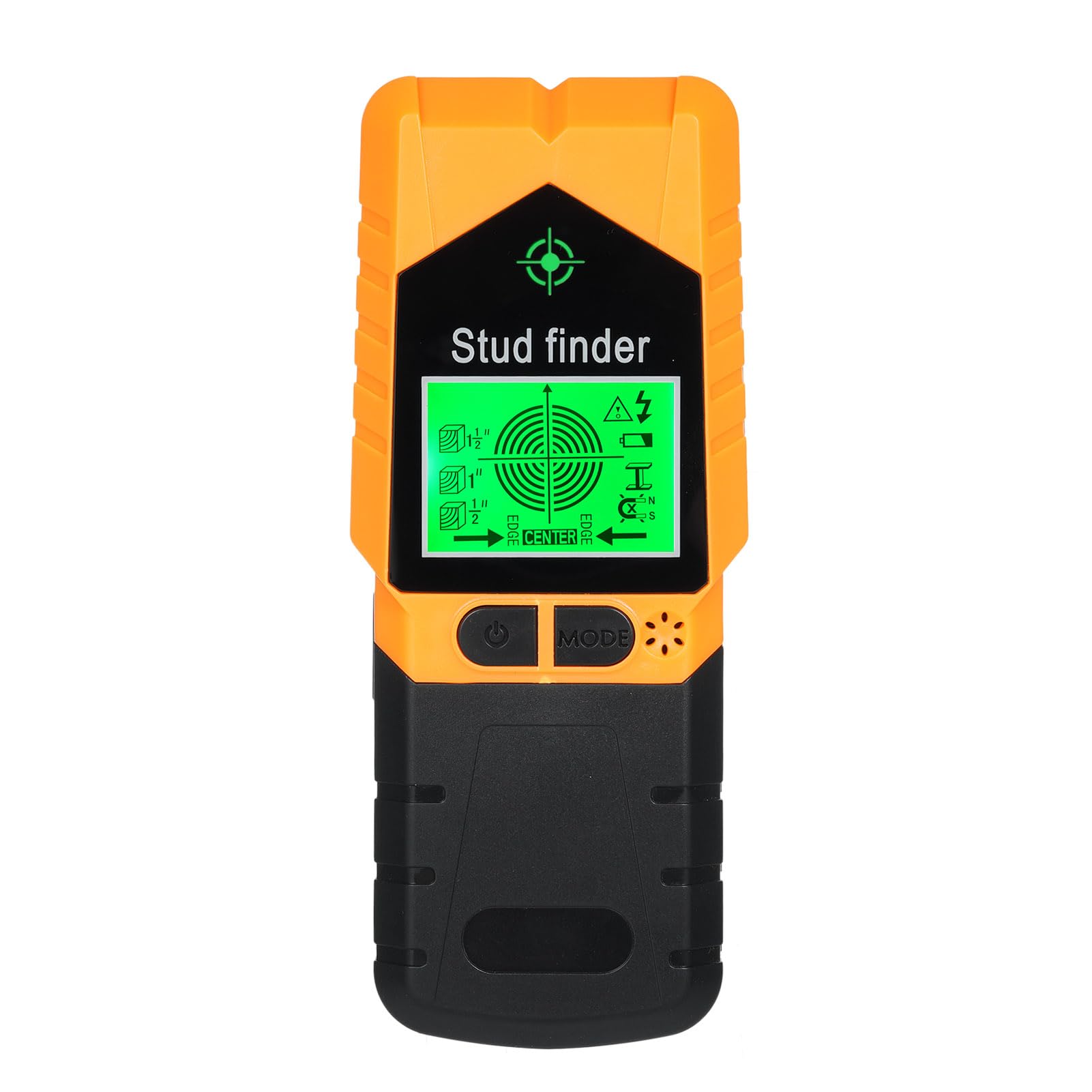 HXBER Wall Scanner,Stud Wall Scanner 6 in 1 Stud Detector with Magnet Physical Nail Finding Function Wall Detector for Wood Metal and AC Wire Detection LCD Display and Audio Alarm