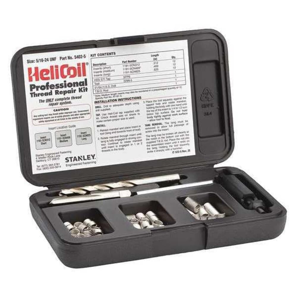 Thread Repair Kit, 304 SS, 5/16-24, 36 Pcs