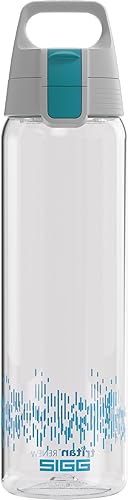 SIGG - Botella de agua Tritan - Total Clear ONE MyPlanet Aqua - Adecuado para bebidas carbonatadas - Apta para lavavajillas - A prueba de fugas -