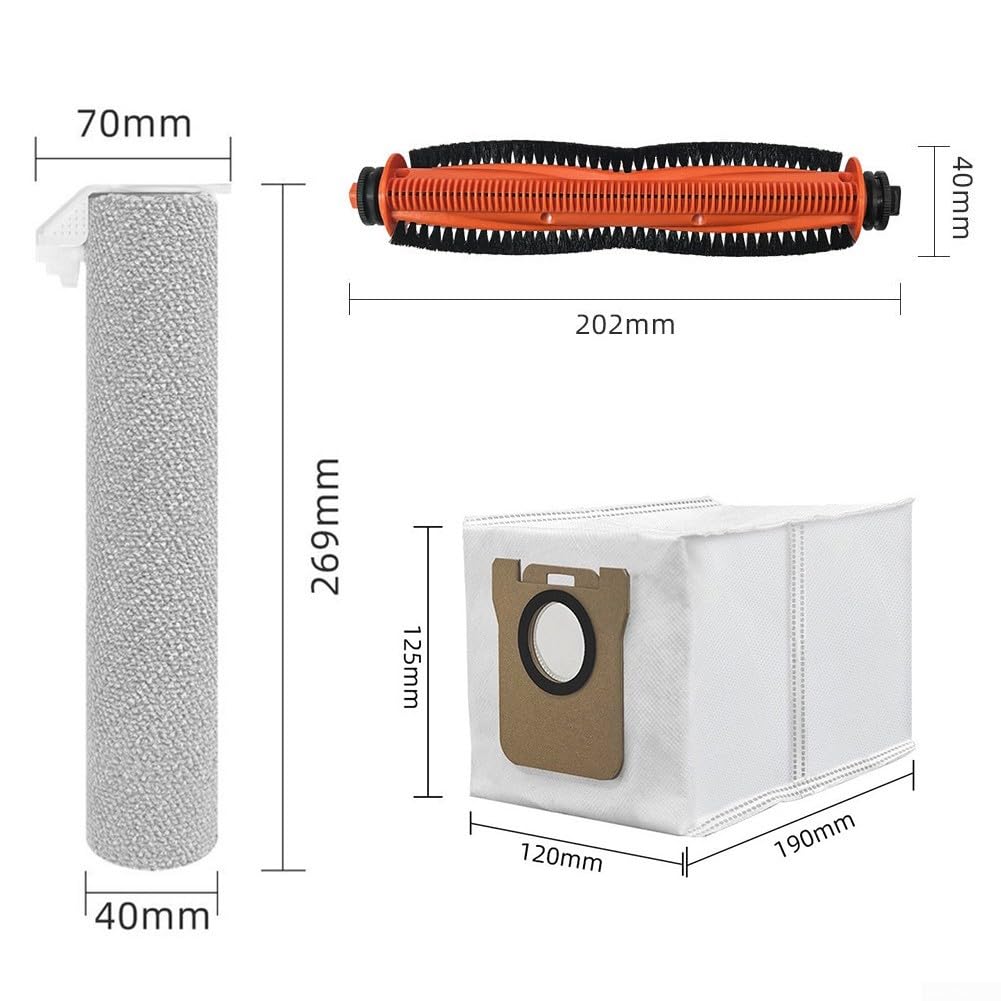 Nylon Borsten Seitenbürsten Ersatz für xiaomi Vacuum 6 PV32CN(B)