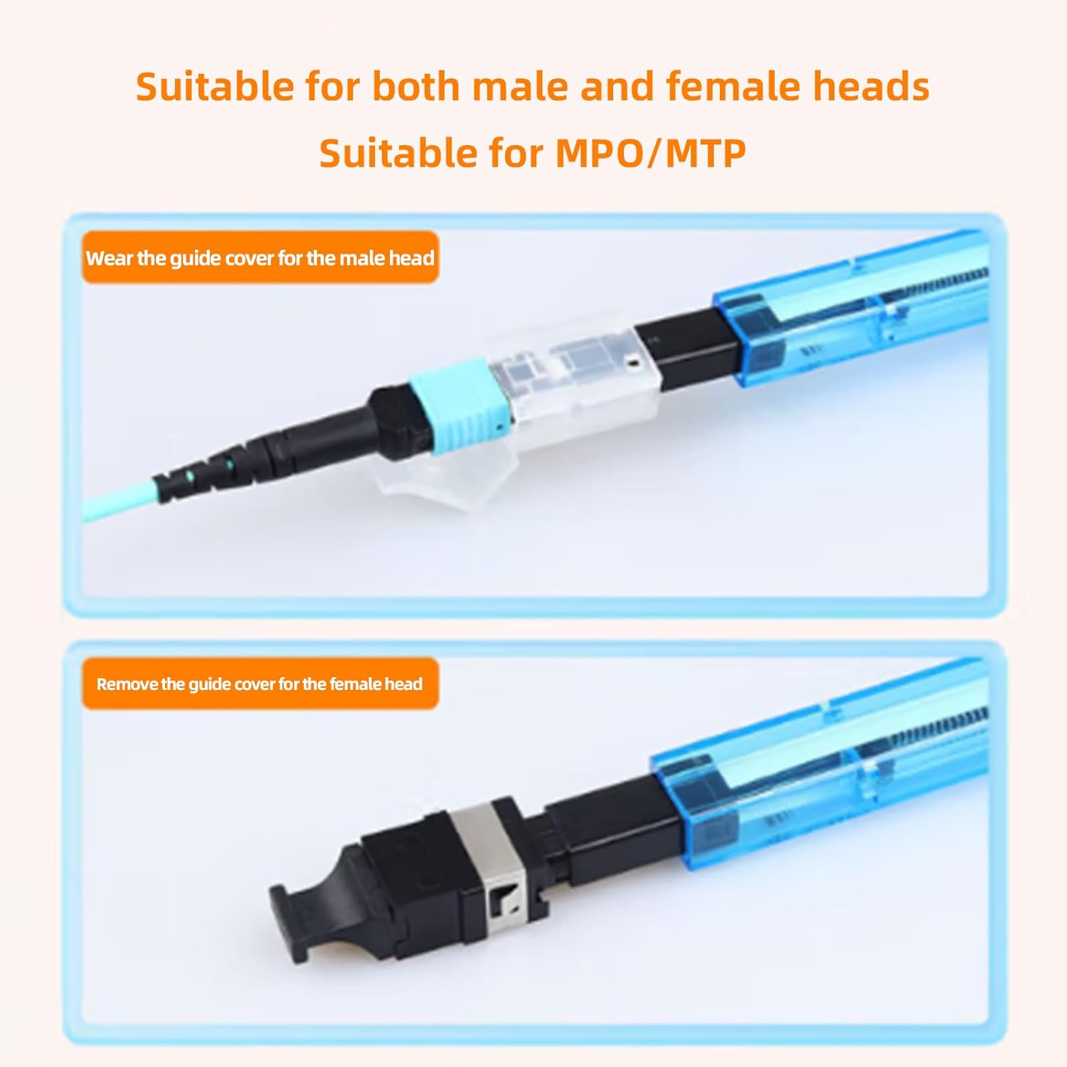 MPO/MTP Optical Fiber Cleaning Pen Fiber Jumper end face Cleaning Tool One-Click Cleaner, 600 Cycles Cleaning Connector Equipment
