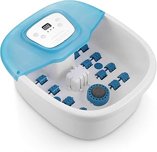 Foot Spa Bath Massager, Quick Heating Adjust the Temperature Bubble, with Grindstone for Household Use