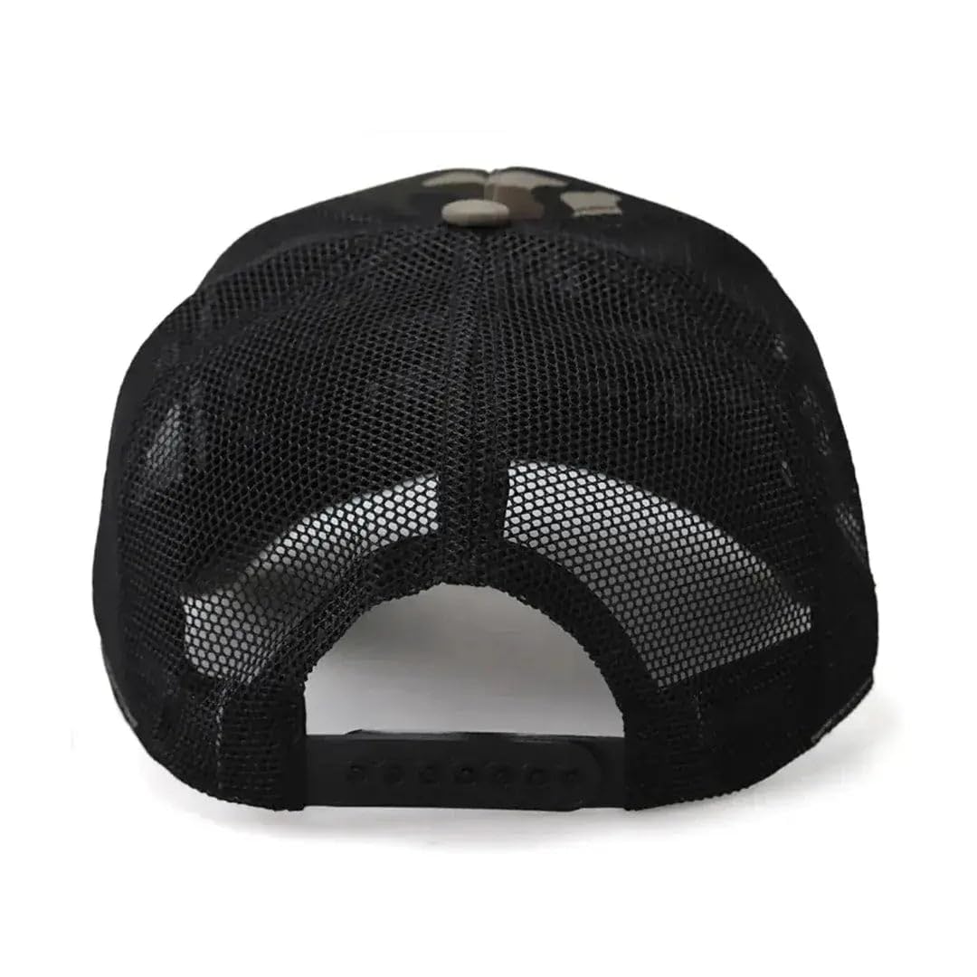 Gorra de Trucker Premium Camuflaje con Parche Leon Clasico Silueta 2