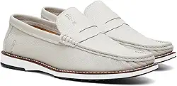 Mocassim Masculino Em Couro Confortavel Macio Casual Dockside Drive Classico Floather