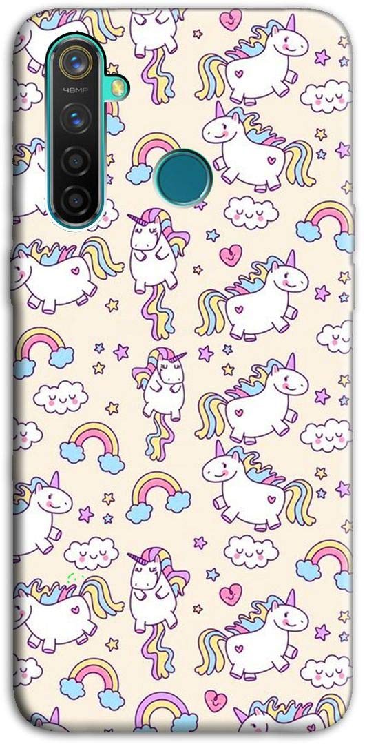 Mixroom - Cover Custodia Case In TPU Silicone Morbida Per OPPO Realme 5 Pro Fantasia Unicorni Colorati M586