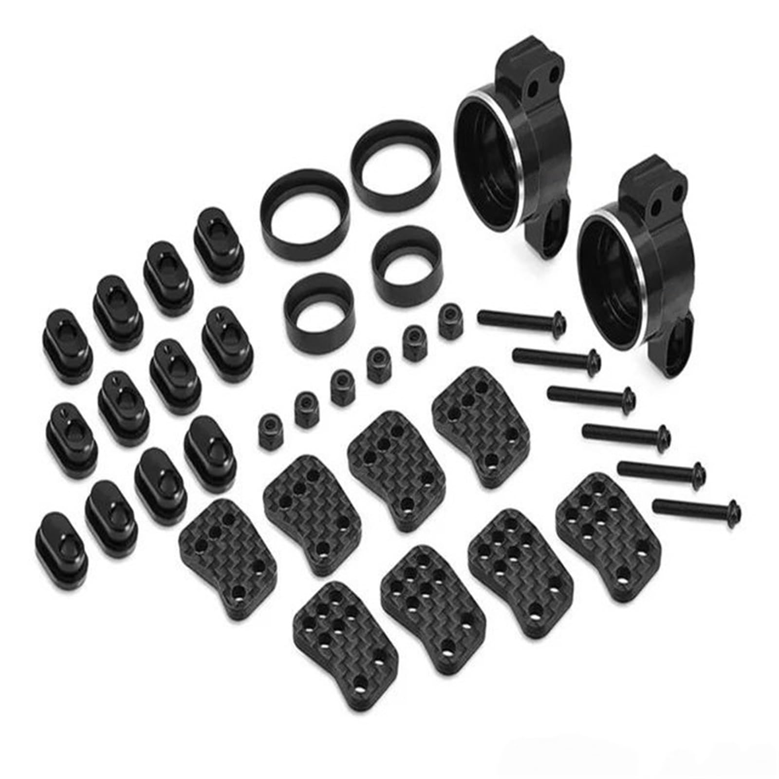 Bujes Traseros Aluminio 7075 Coche RC para Team Associated RC8 B3.2 Piezas